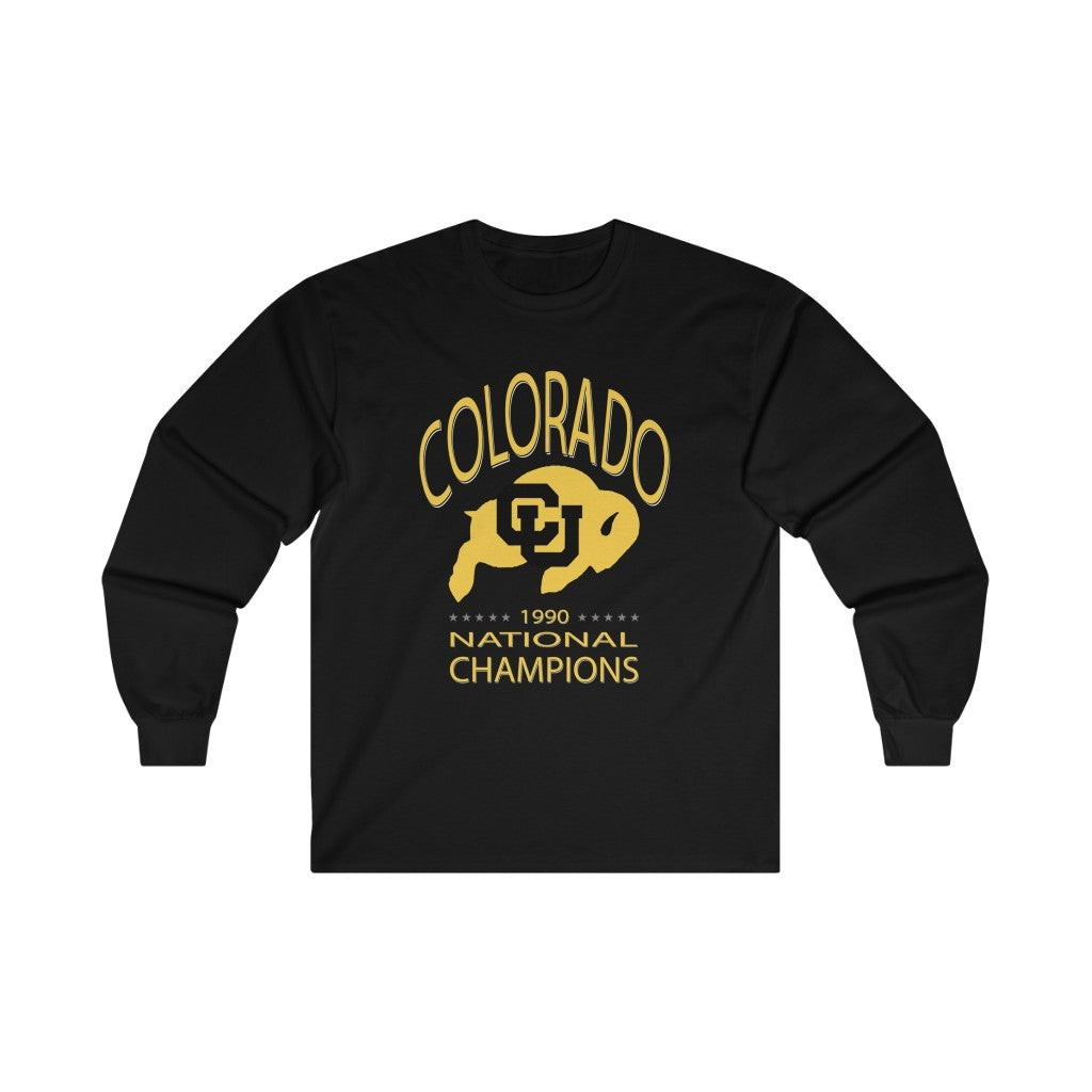 vintage 1990 colorado buffaloes long sleeve tee 211020 tzhzd