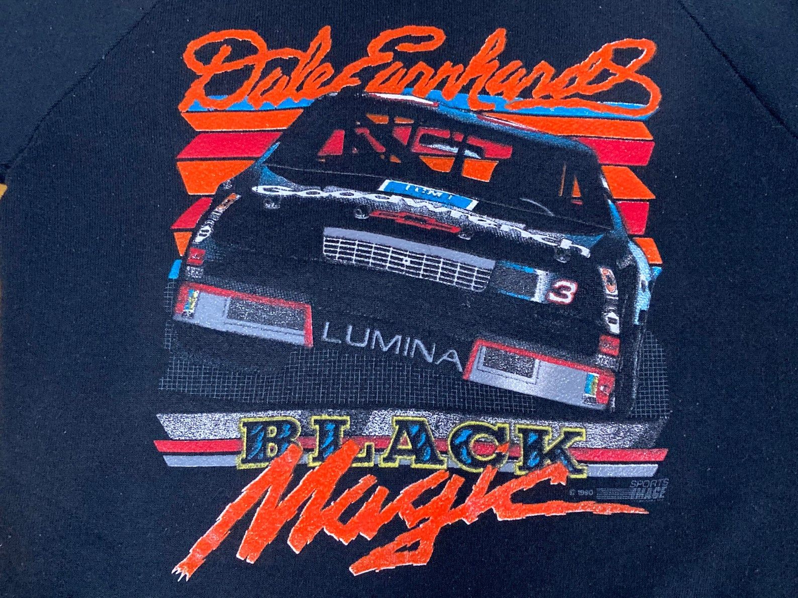 Vintage 1990 Dale Earnhardt Black Magic - Sz L 10-12 - 90S Nascar