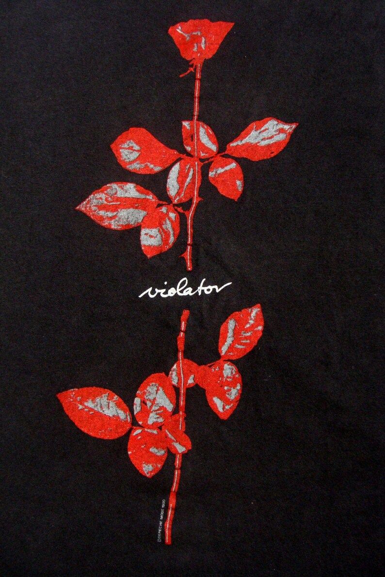 Vintage 1990 Depeche Mode Violator Tour Black T Shirt
