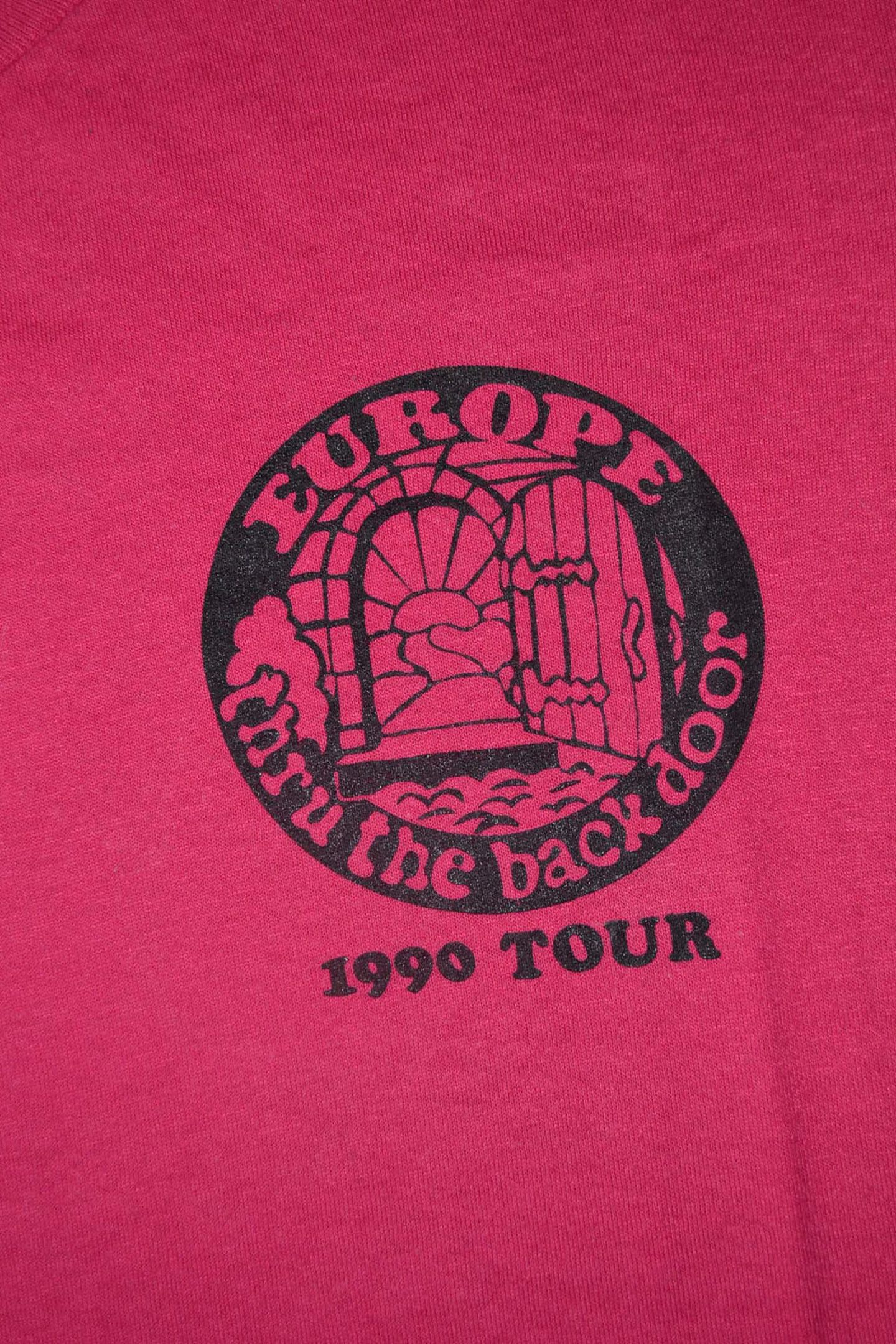 Vintage 1990 Europe Thru The Back Door Tour Concert Promo T-Shirt