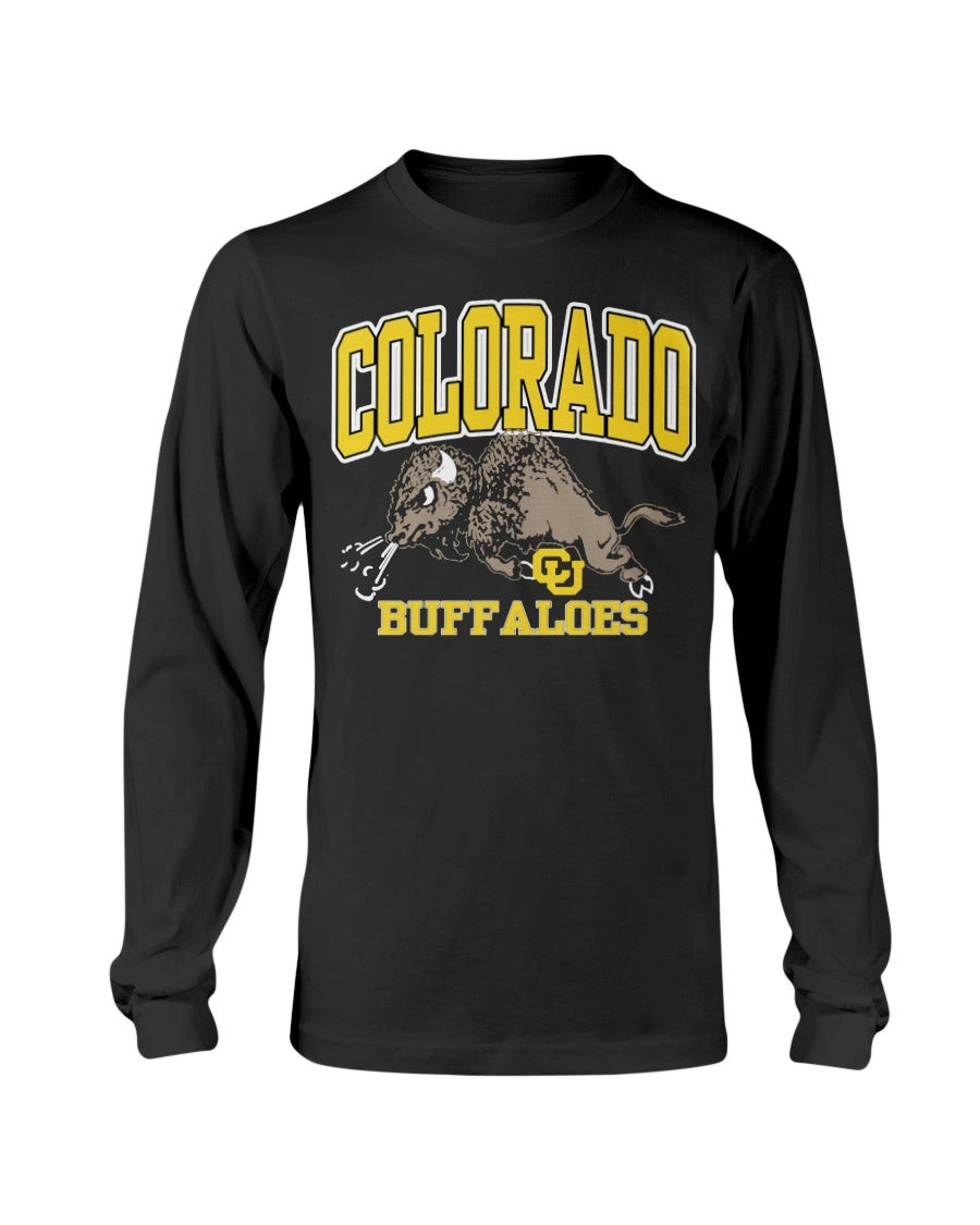 vintage 1990 fruit of the loom colorado buffaloes long sleeve t shirt 210920 jr6ct