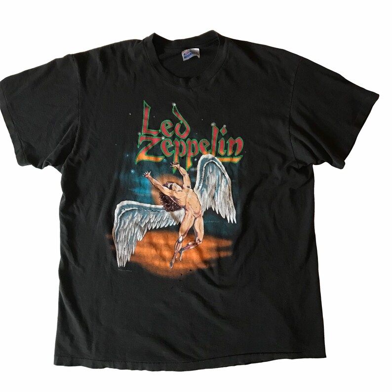 Vintage 1990 Led Zeppelin Band Tee Mens Xl Vintage Concert Tee