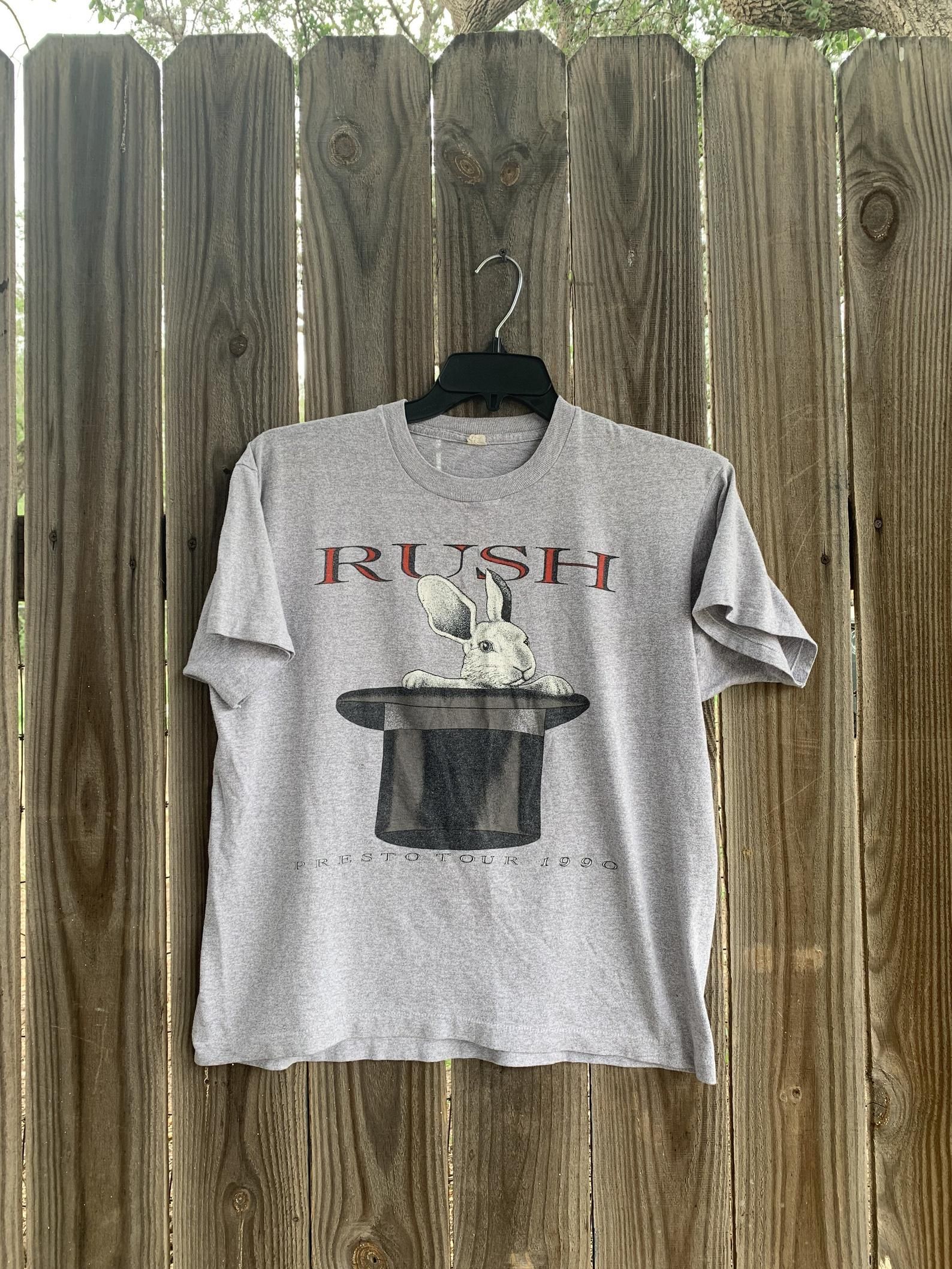 Vintage 1990 Rush Band Presto Concert Tour T-Shirt M