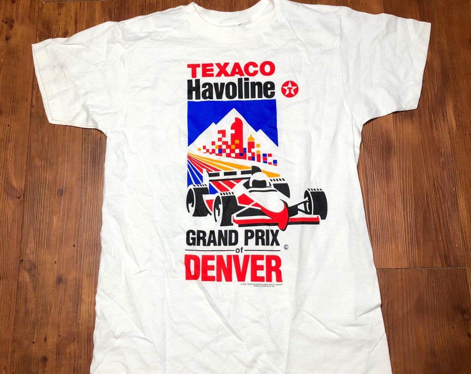 Vintage 1990 Single Stitch Texaco City Of Denver Graphic Tee