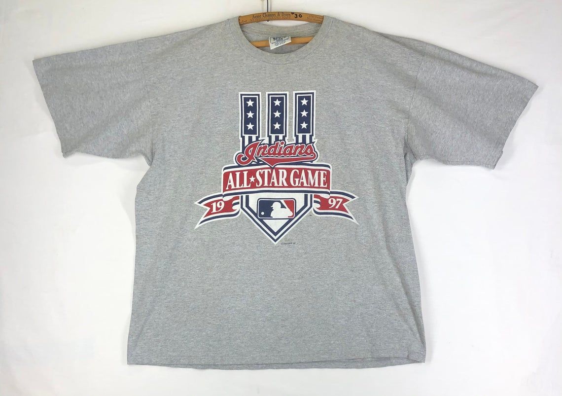 Vintage 1990s 1997 Cleveland Indians MLB All-Star Game Shirt