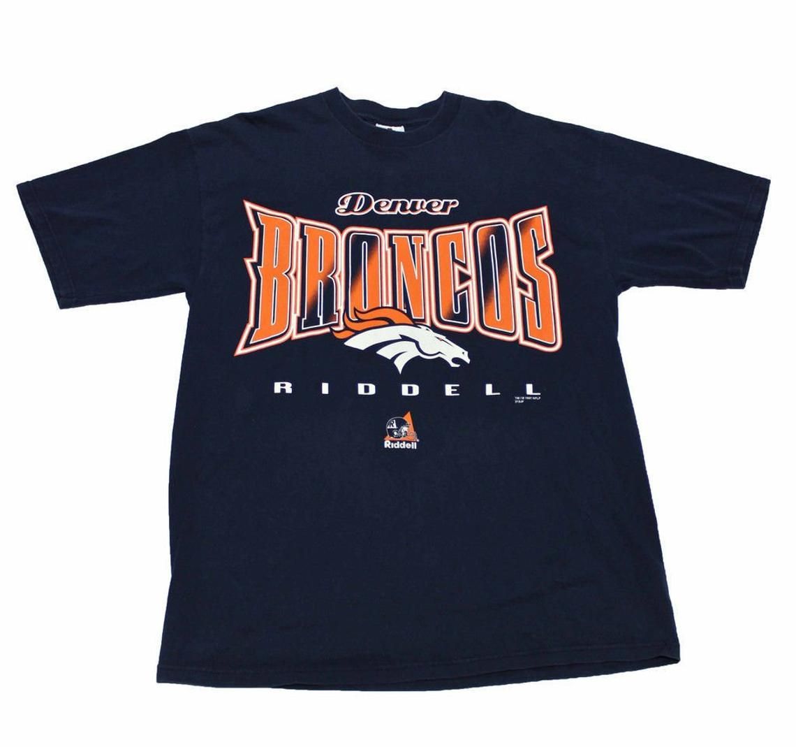 Vintage 1990s 90s 1997 Riddell Denver Broncos NFL Shirt