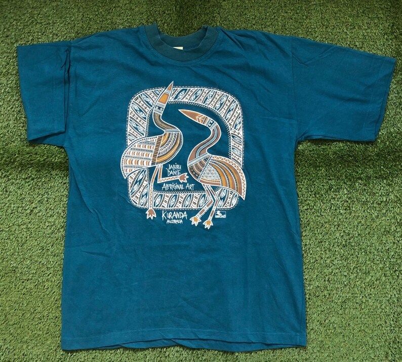 Vintage 1990S Ab Artwork Jabiru Dance Oversized Unisex