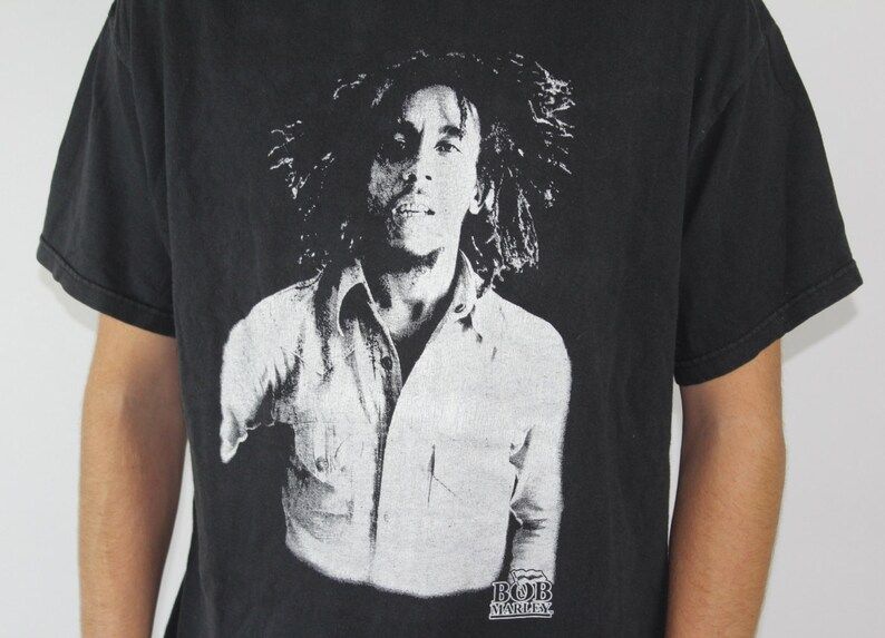 Vintage 1990S Bob Marley Tee 90S Bob Marley The Whalers T Shirt Rasta Reggae Shirt Made In Usa Large