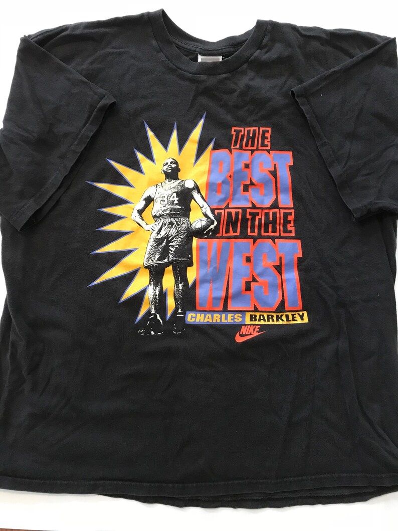 Vintage 1990S Charles Barkley Nike Tee Mens Xl Made In Usa