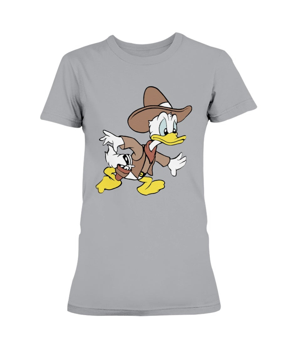 Vintage 1990S Disney Cowboy Donald Duck Ladies T Shirt 211120