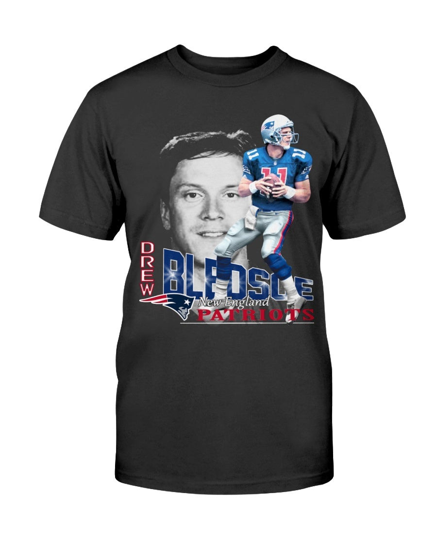 Vintage 1990S Drew Bledsoe New England Patriots T Shirt 211206 vintage 1990s drew bledsoe new england patriots t shirt 211206 hbgja