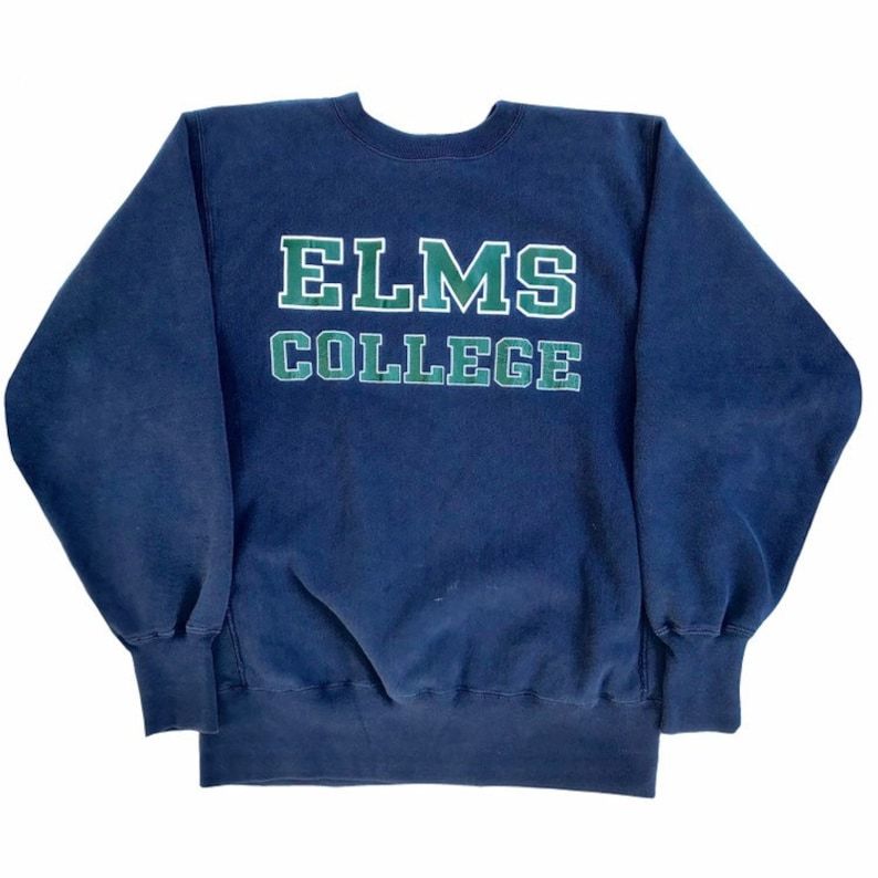 Vintage 1990S Elms College Champion Reverse Weave Sweatshirt Mens L
