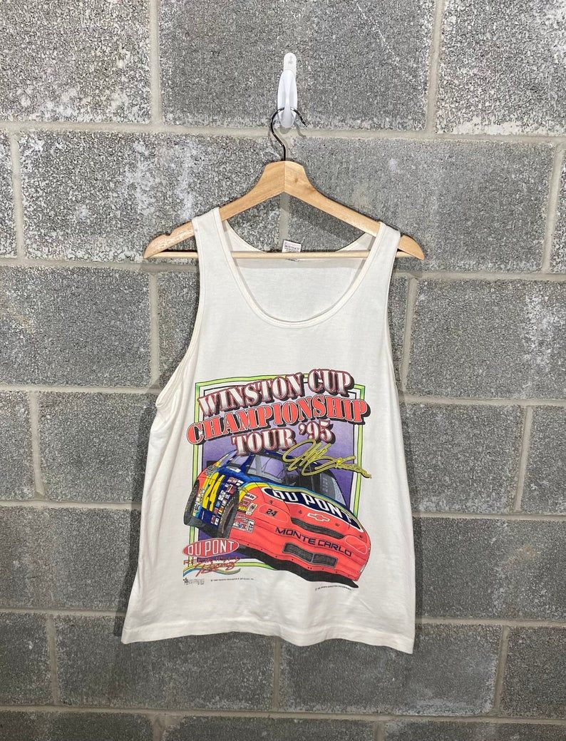 Vintage 1990S Jeff Gordon Nascar Racing Graphic Shirt