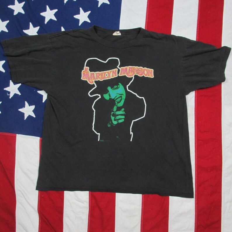 Vintage 1990S Marilyn Manson Sweet Dreams Concert T Shirt Large Xl Winterland Goth Shock Rock Smells Like Children World Tour