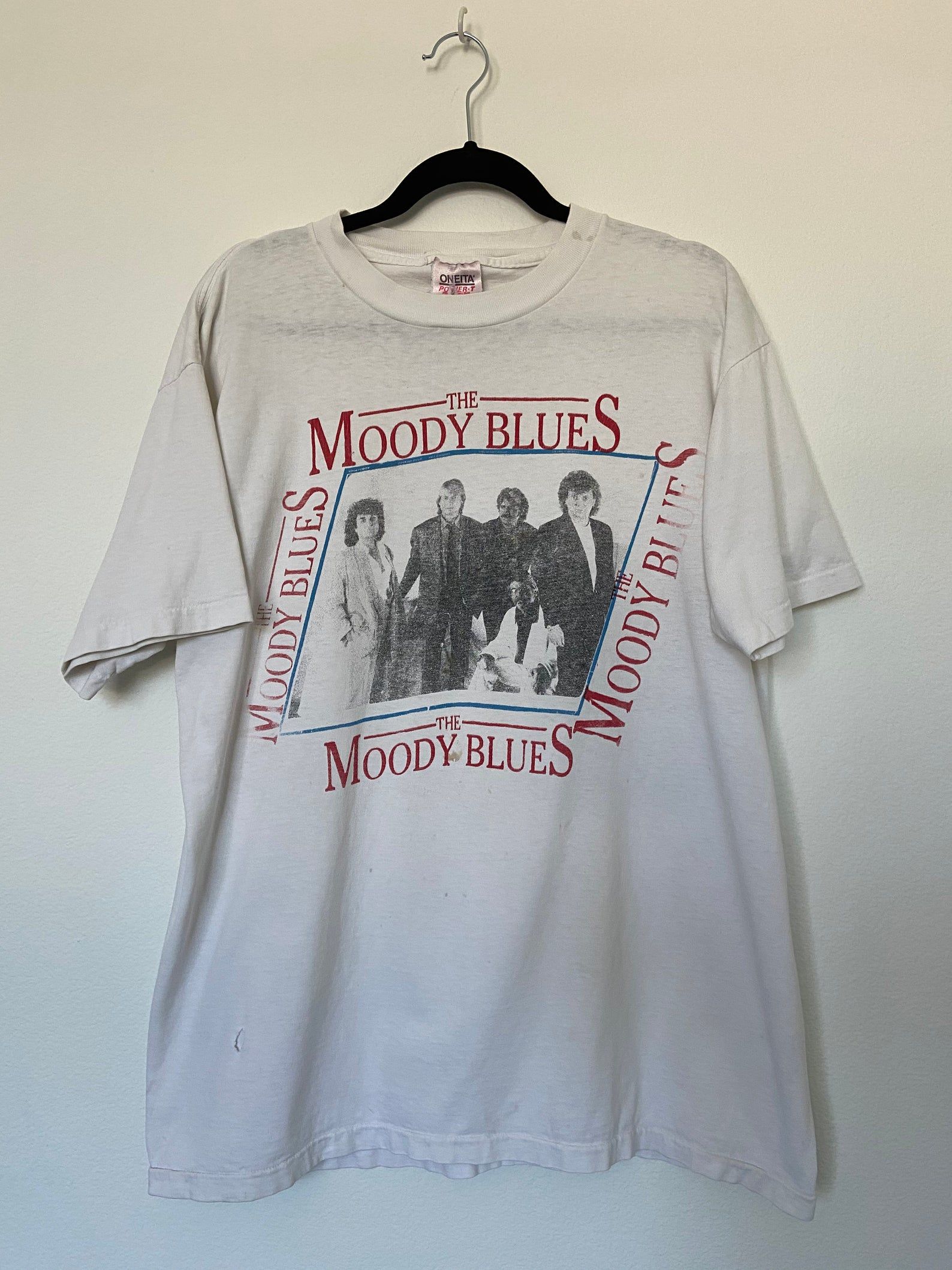 Vintage 1990'S Moody Blues Distressed Band T-Shirt