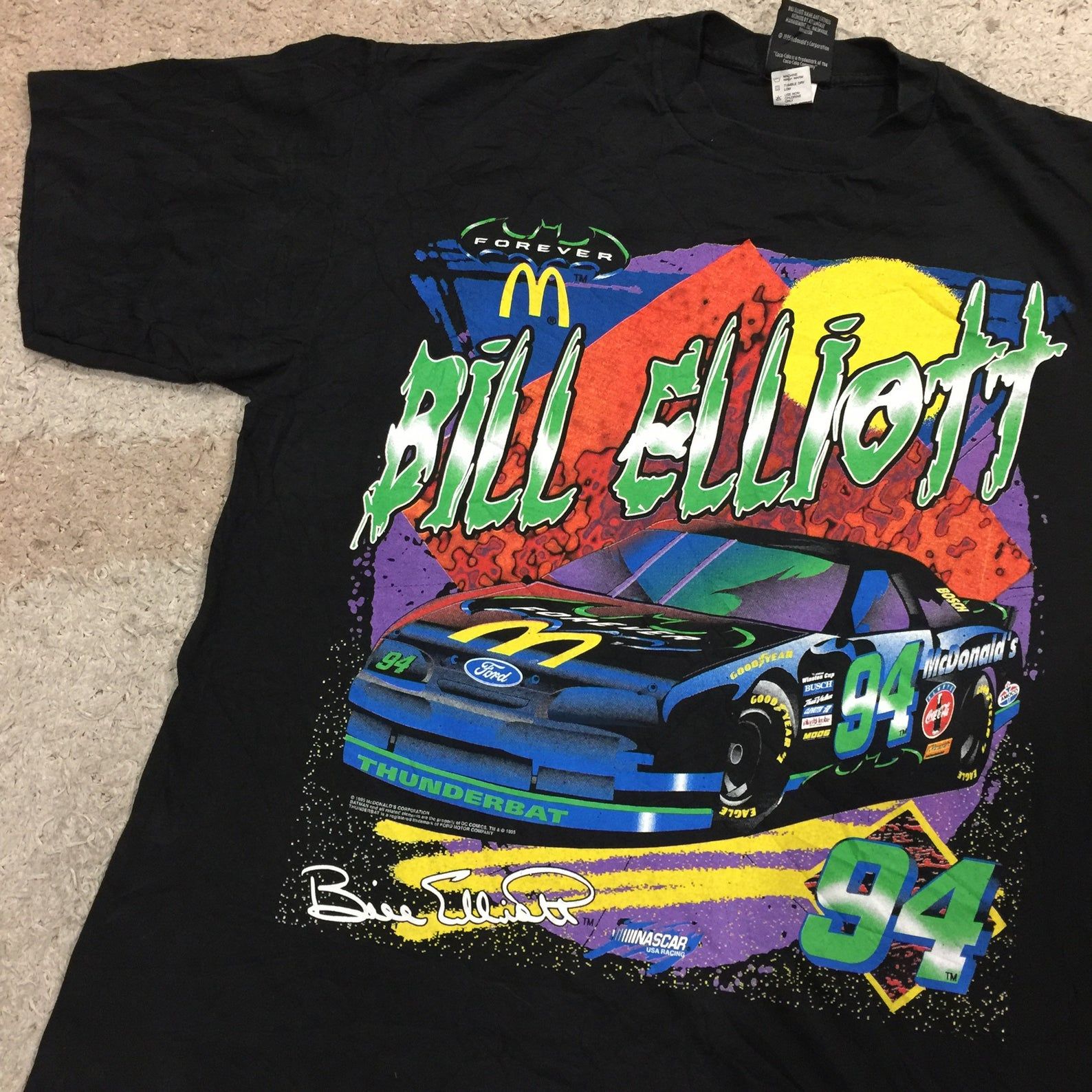 Vintage 1990'S Nascar Bill Elliott T-Shirt