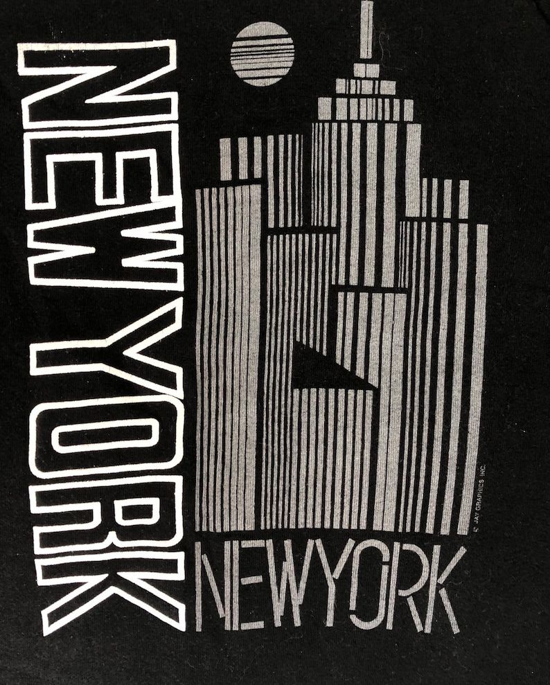 Vintage 1990S New York City 3D Print Unisex Medium Made In The Usa Souvenir Sweatshirt Retro Hip Hop Streetwear Winter Cozy Cool Nyc Jumpe