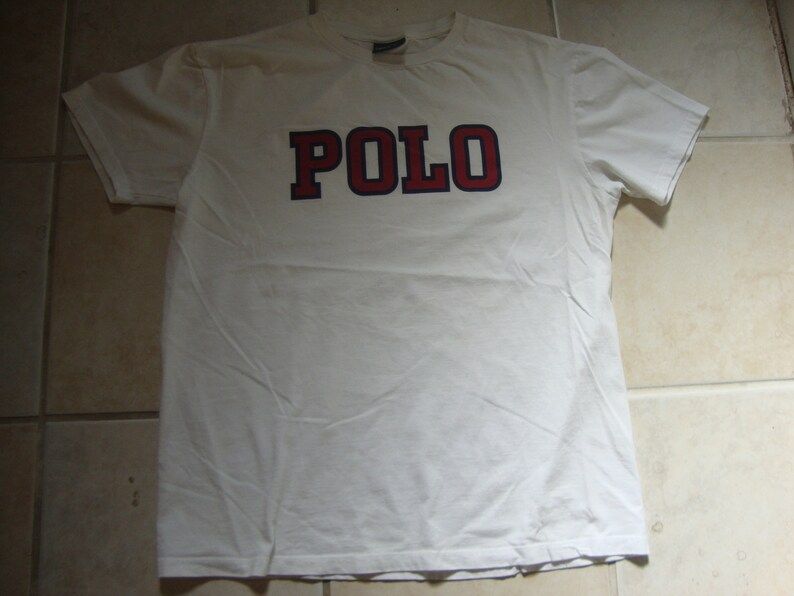 Vintage 1990S Polo By Ralph Lauren White T Shirt