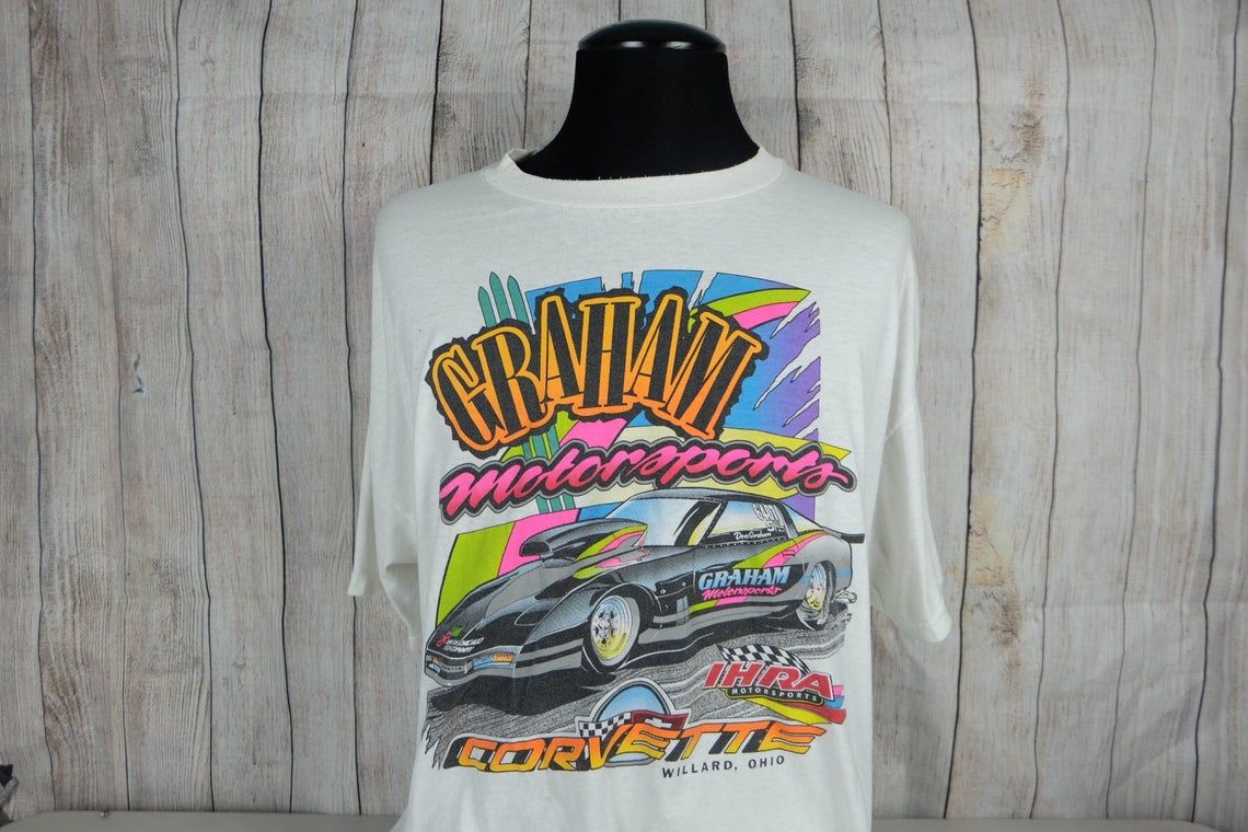 Vintage 1990s Racing NASCAR Style Graphic Shirt