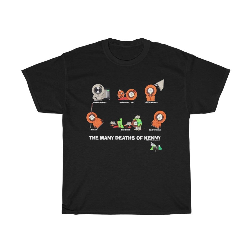 Vintage 1990's South Park The Many Deaths Of Kenny Graphic Shirt