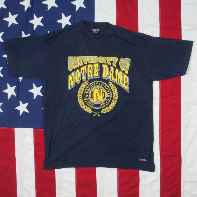 Vintage 1990S University Of Notre Dame Fighting Irish T Shirt Large Jansport vintage 1990s university of notre dame fighting irish t shirt large jansport gwqb0