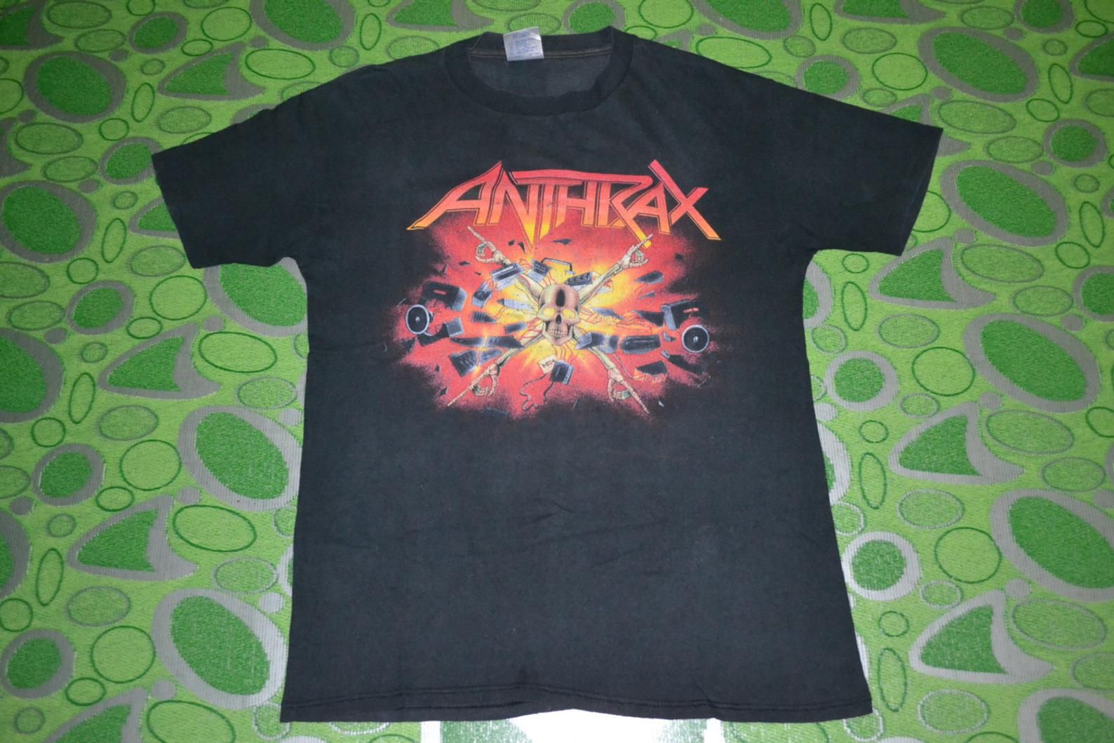 Vintage 1991 Anthrax Attack Of The Killer B Tour Concert Promo L Rare T-Shirt