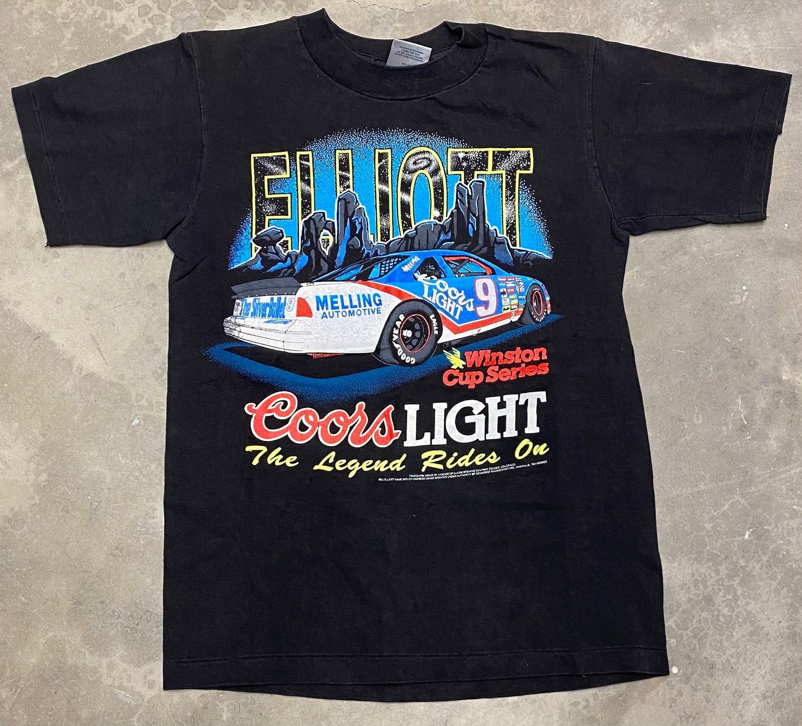 Vintage 1991 Bill Elliott Coors Light Graphic Tee -
