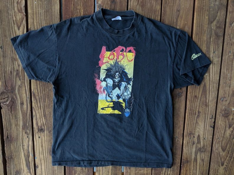 Vintage 1991 Dc Comics Lobo Box Tee