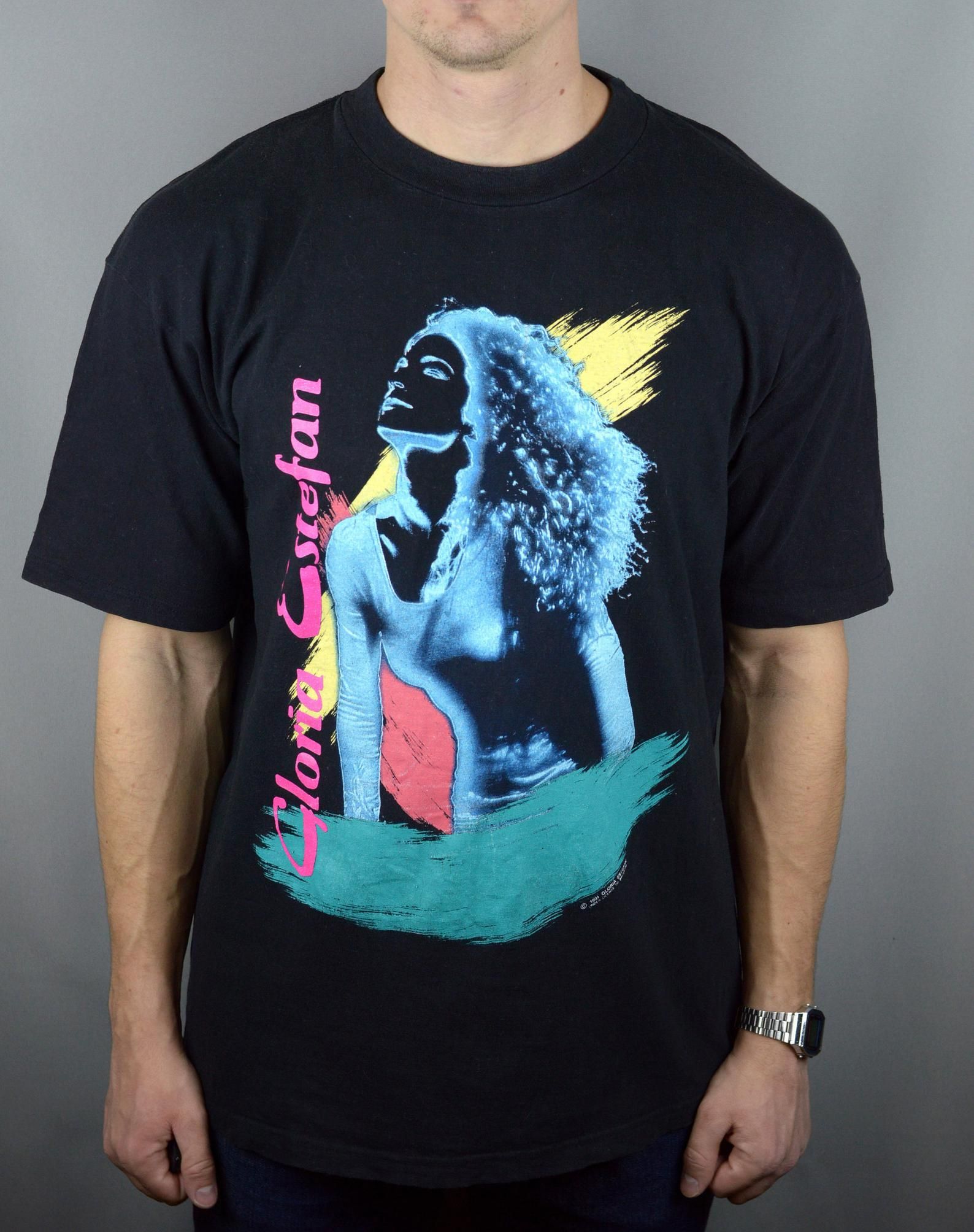 Vintage 1991 Gloria Estefan Into The Light Tour T Shirt
