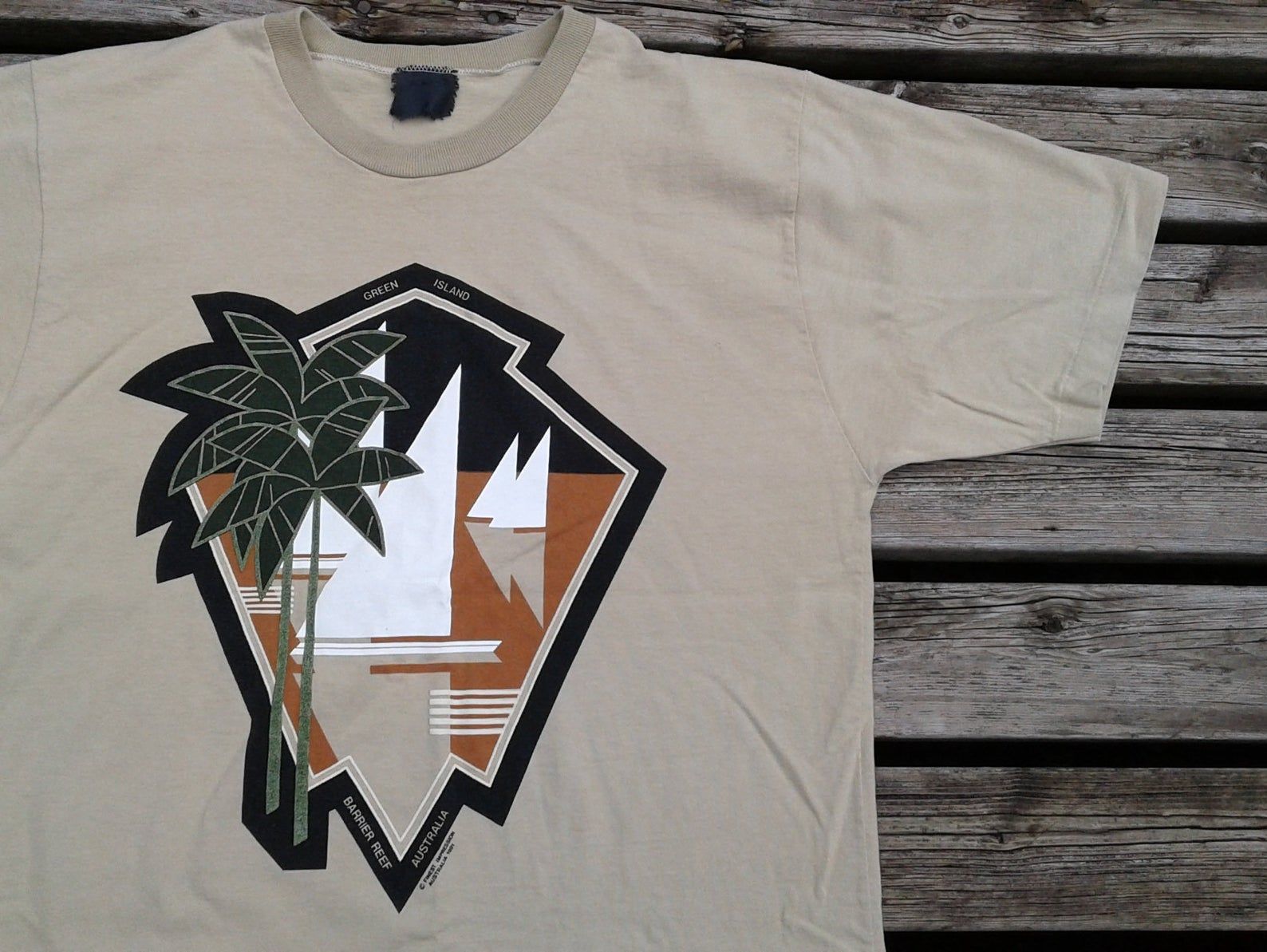 Vintage 1991 Green Island Australia / Great Barrier Reef T-Shirt L