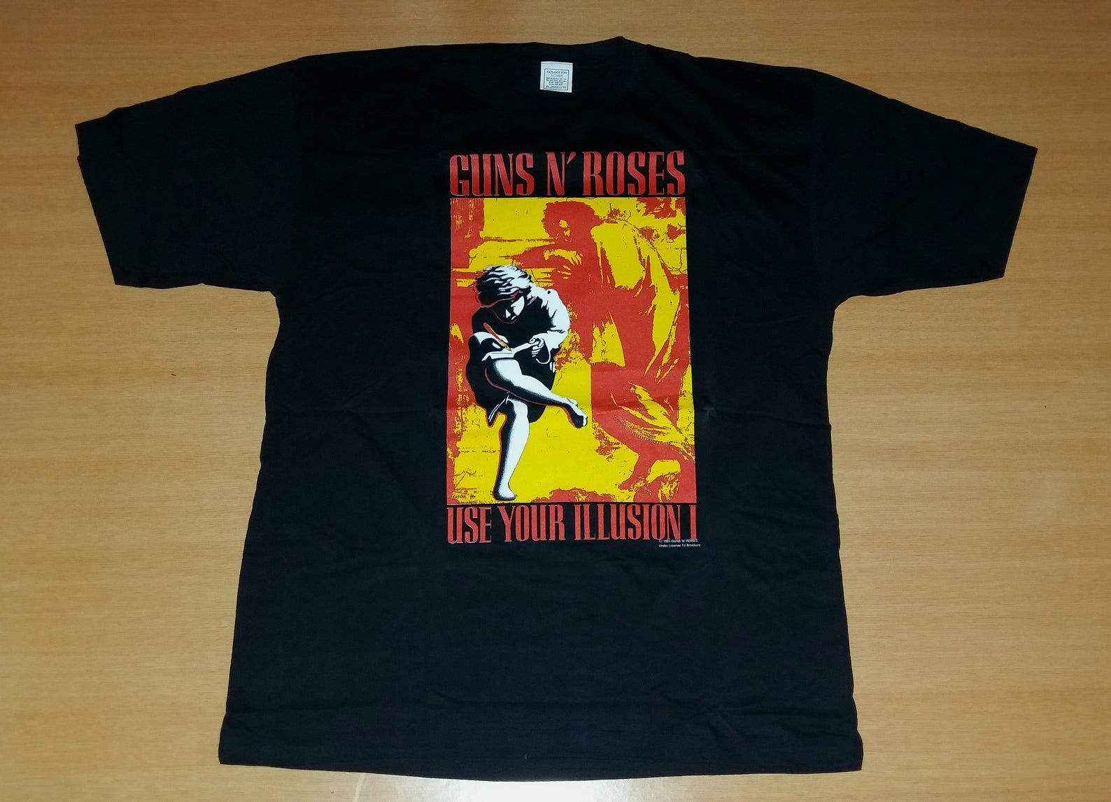Vintage 1991 Guns N Roses Use Your Illusion I World Tour Concert Promo Nos Rare T-Shirt