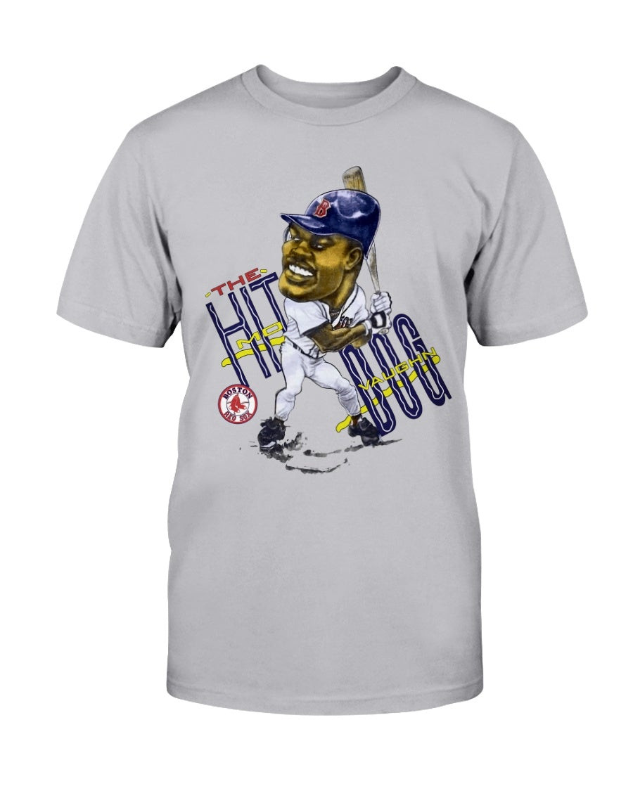Vintage 1991 Mo Vaughn Hit Dog Boston Red Sox Baseball Cartoon T Shirt 211117