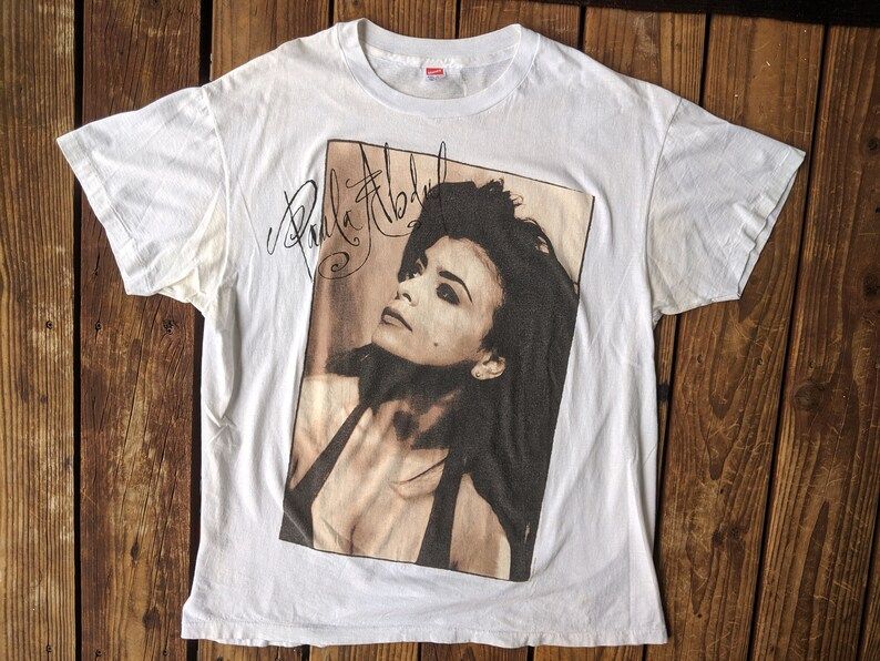 Vintage 1991 Paula Abdul Under My Spell Tour Tee Shirt