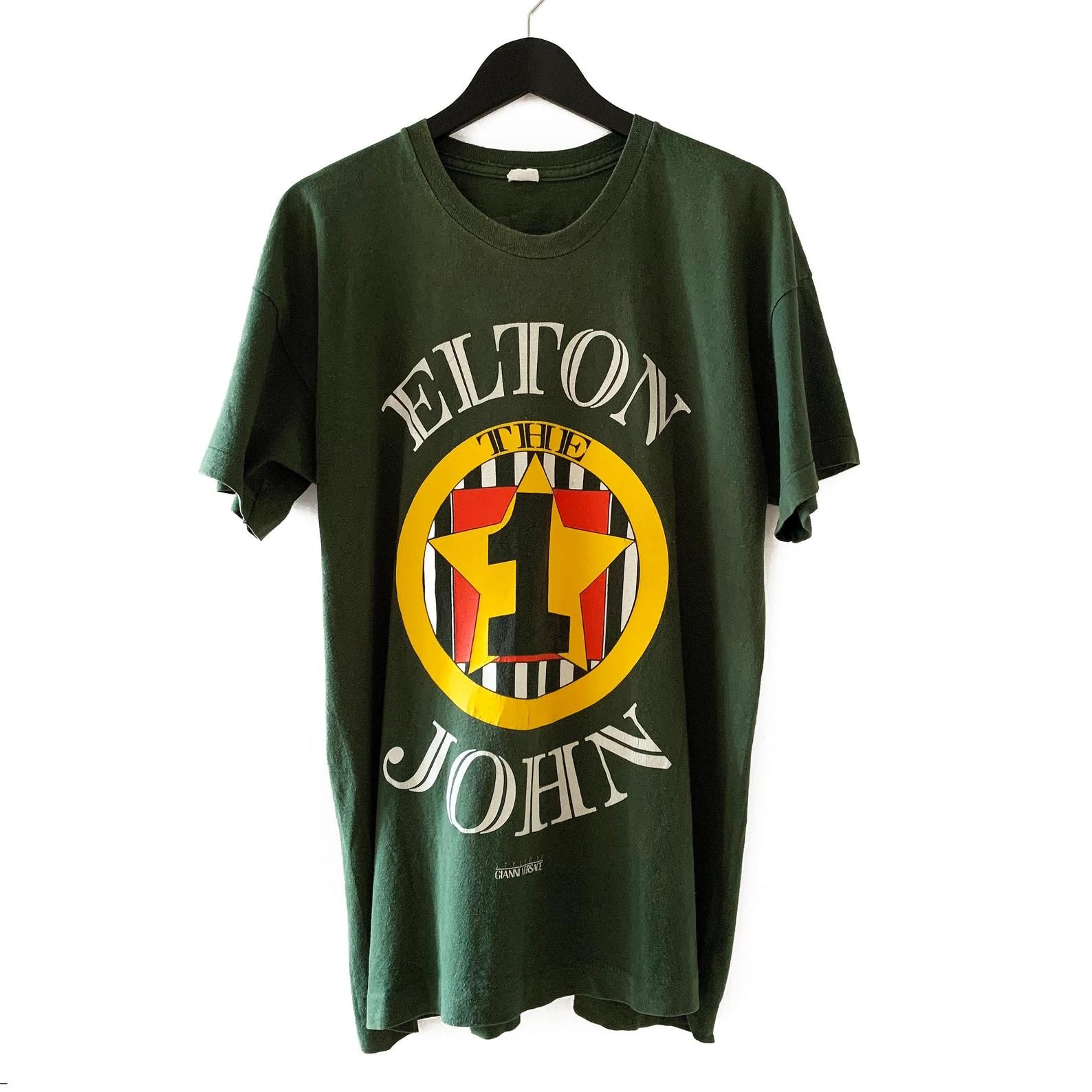 Vintage 1992 - 1993 Elton John Gianni Versace The One Tour T Shirt Rare Rocketman