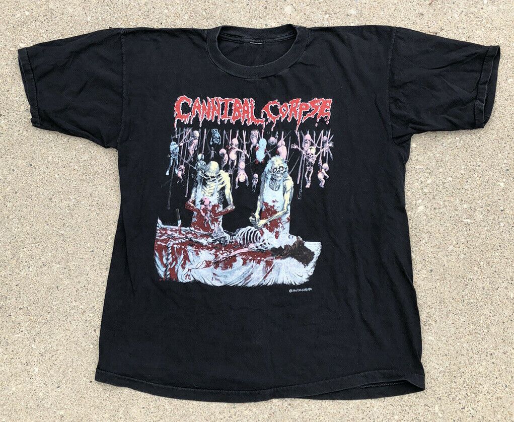 Vintage 1992 Cannibal Corpse Butchered At Birth Shirt