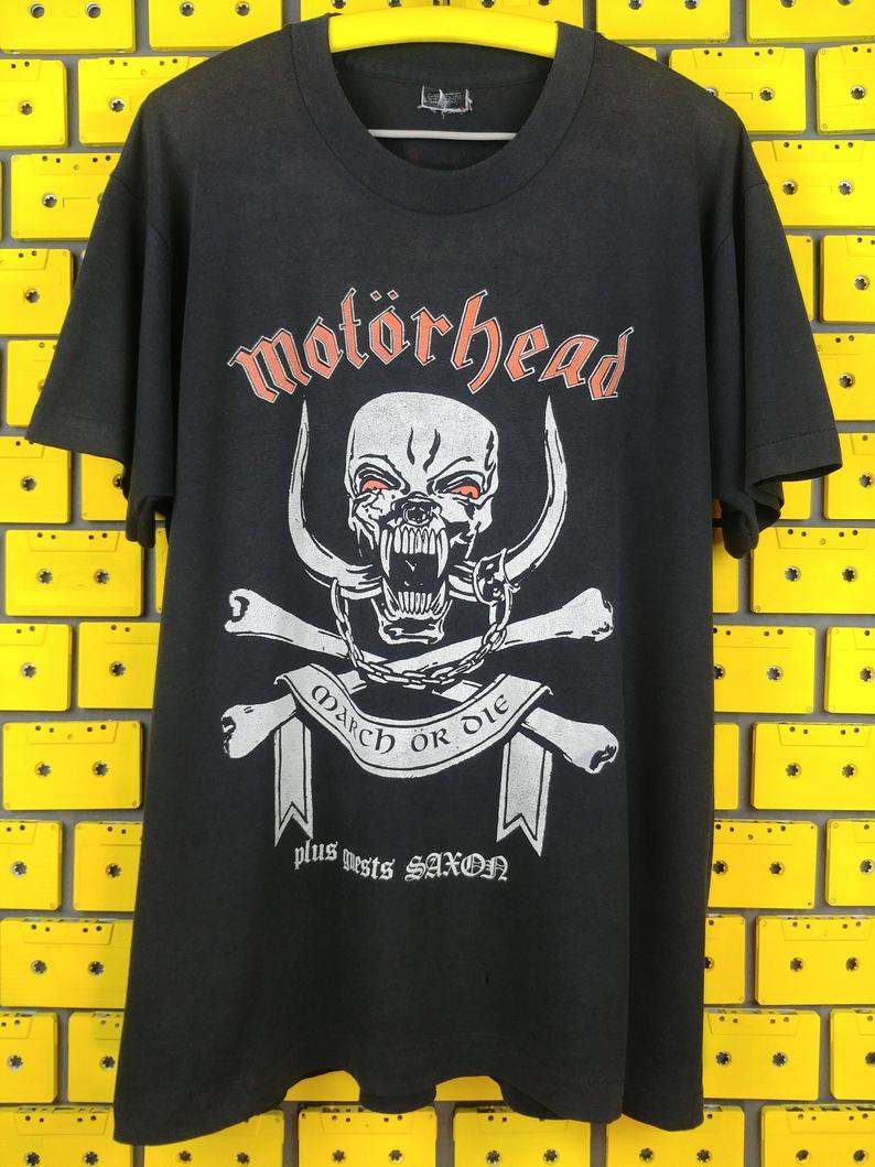 Vintage 1992 Motorhead March or Die Concert Tour Shirt