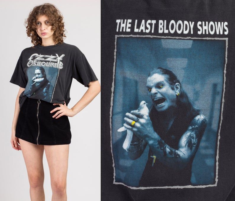 Vintage 1992 Ozzy Osbourne The Last Bloody Shows Shirt