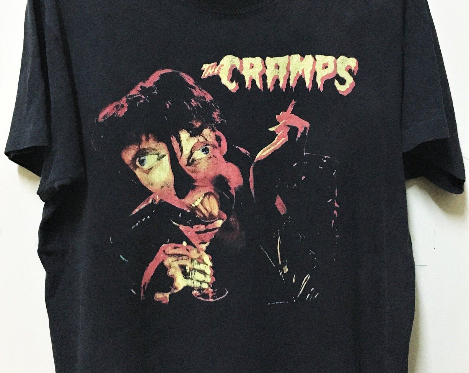Vintage 1992 The Cramps Look Mom No Head Punk Rock Concert Tour T-Shirt