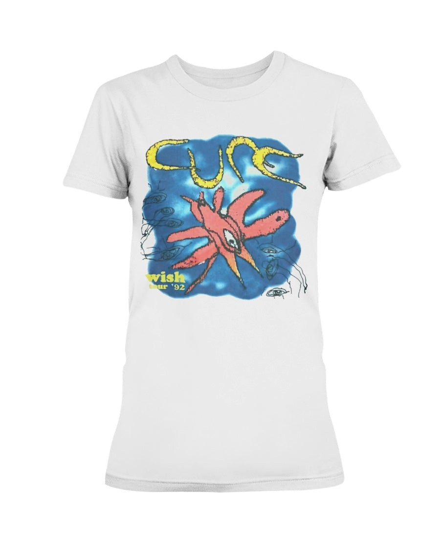 Vintage 1992 The Cure Wish Tour Ladies T Shirt 211012