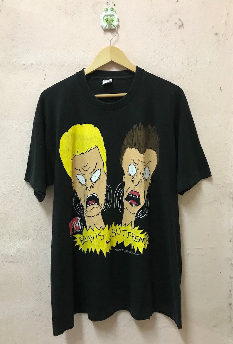 Vintage 1993 Beavis And Butt Head Mtv Music Television Tshirt Xlarge Sizemade In Usa