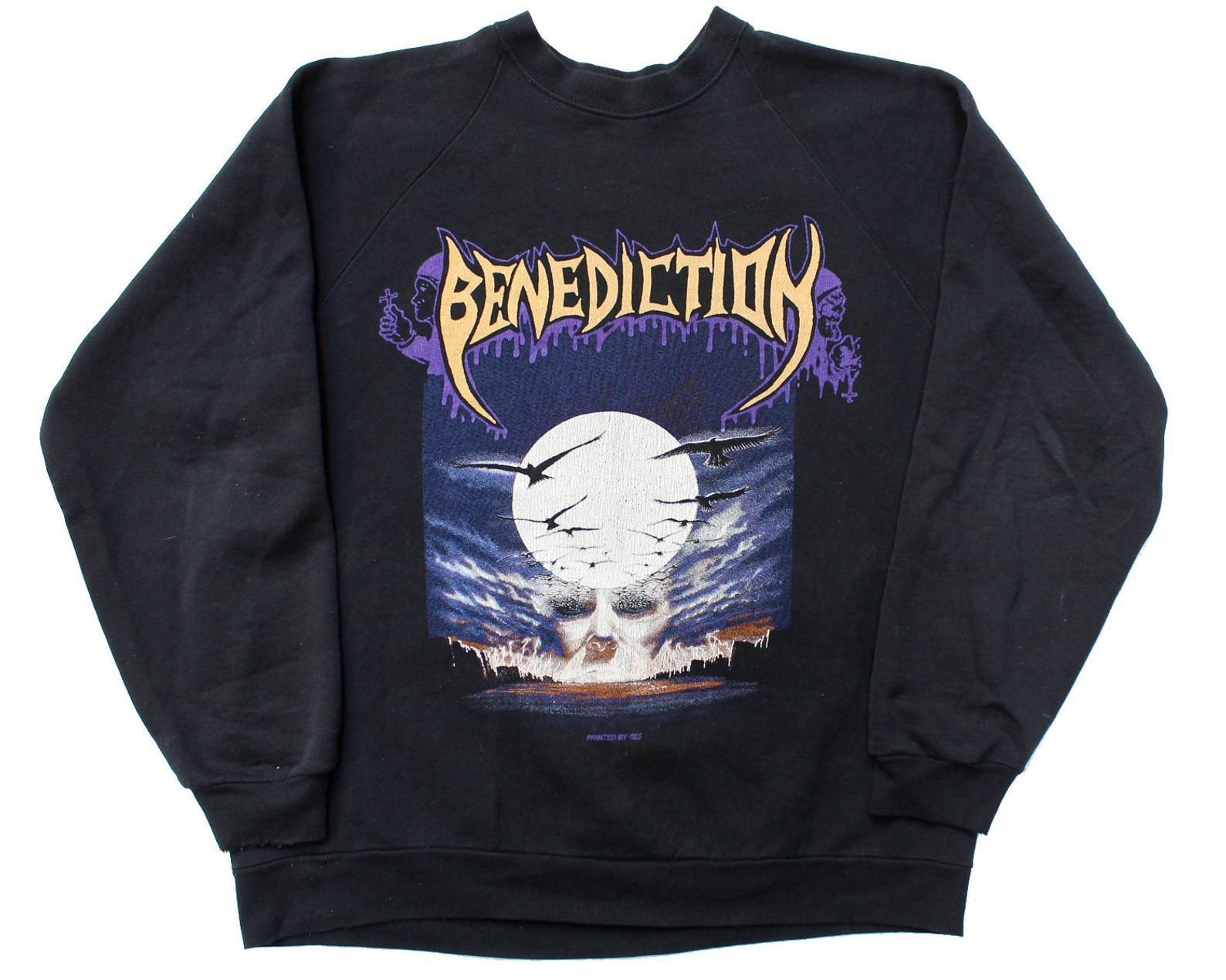Vintage 1993 Benediction Dark Is The Season L | Ultra Rare Napalm Death Dismember