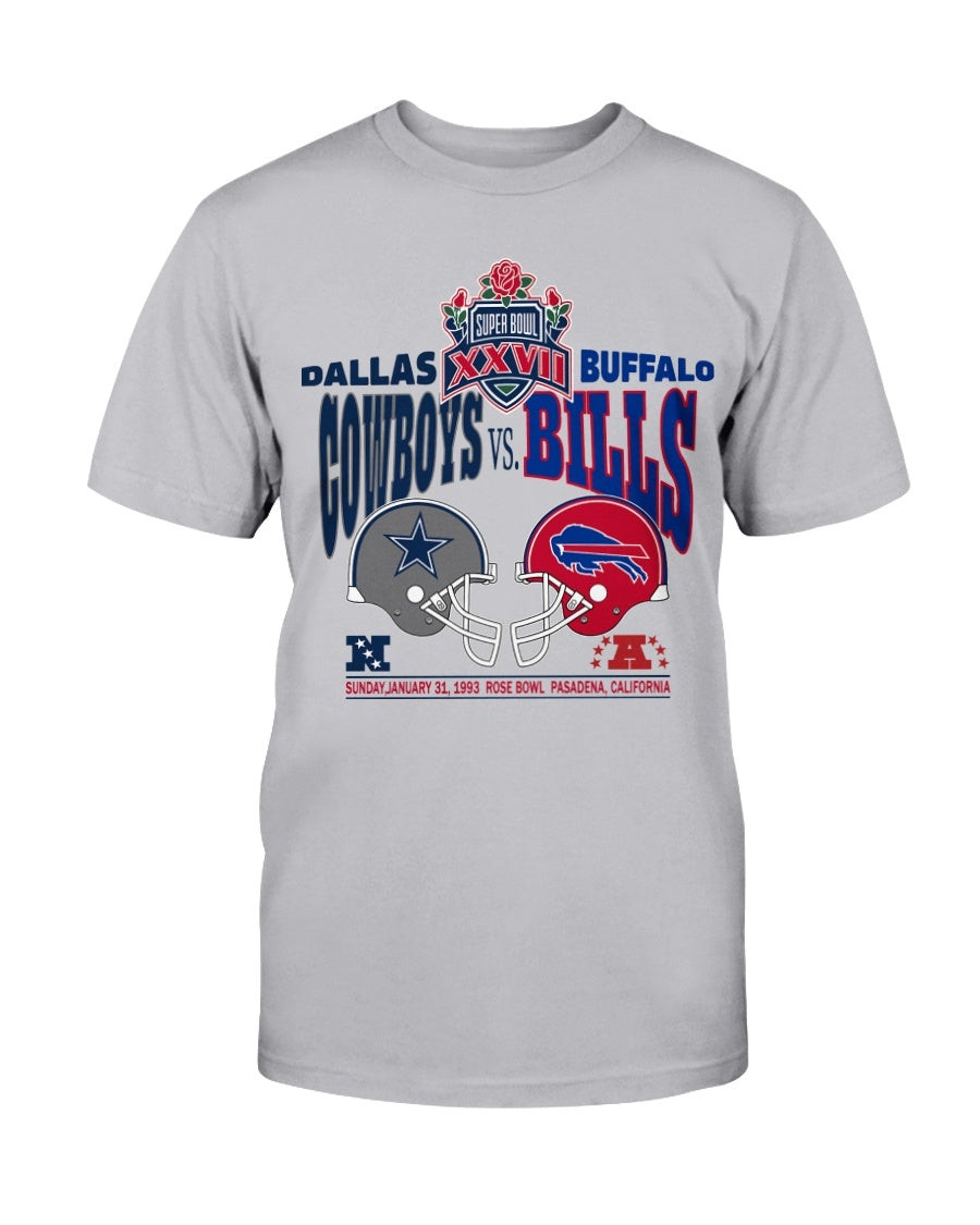 Vintage 1993 Dallas Cowboys Vs Buffalo Bills T Shirt 211220