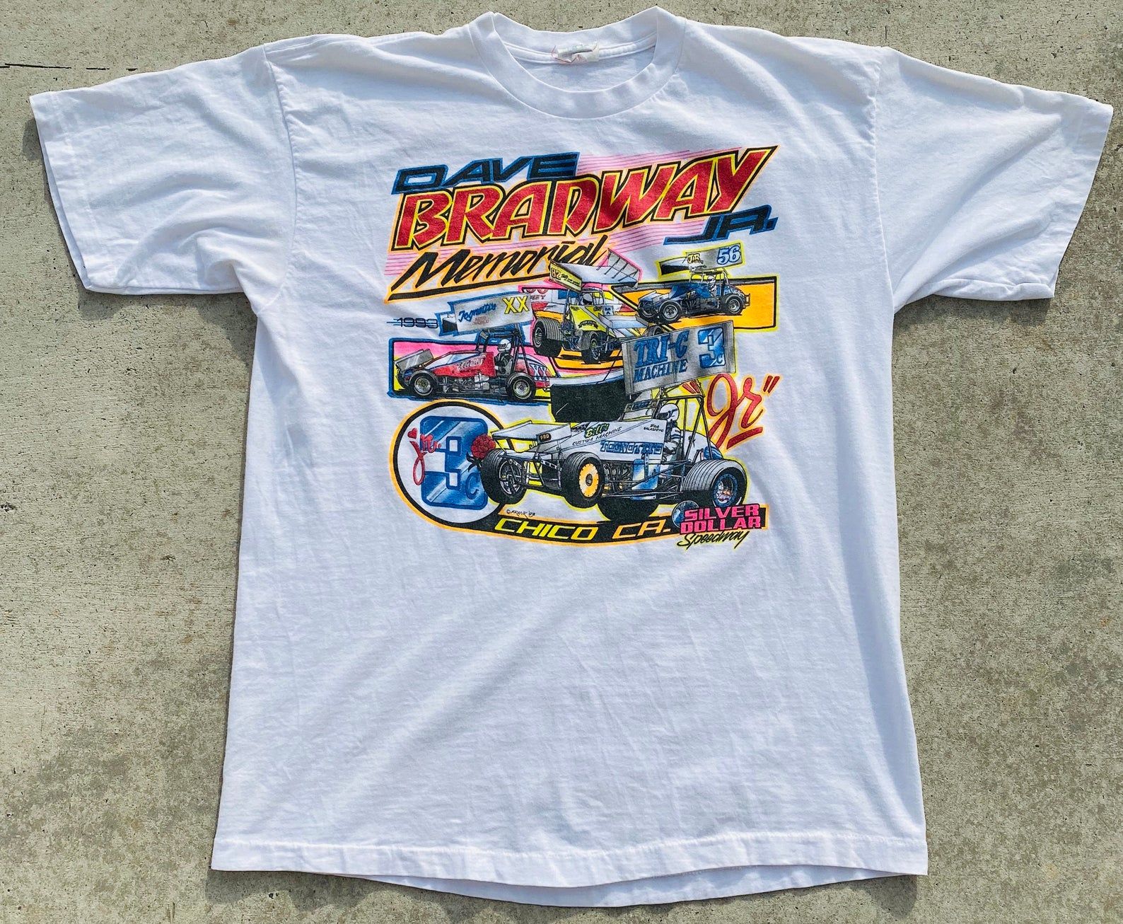Vintage 1993 Dave Bradway Jr Memorial S Car Event Tee -