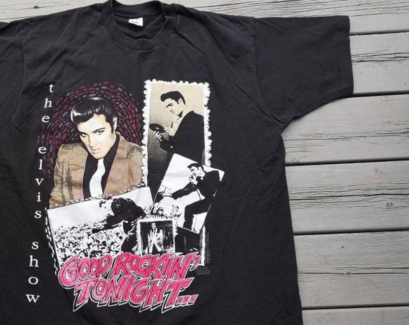 Vintage 1993 Elvis Presley The Elvis Show / Good Rockin' Tonight T-Shirt Made In Usa
