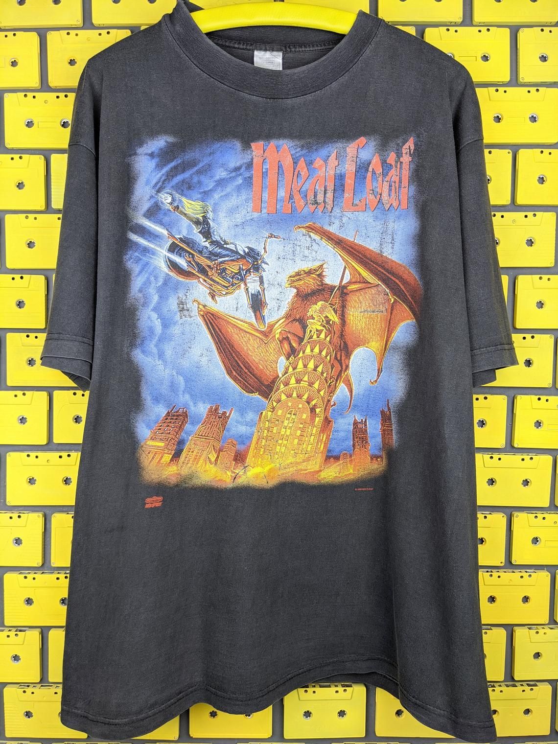 Vintage 1993 Meat Loaf T-Shirt Everything Louder World Tour American Shirt