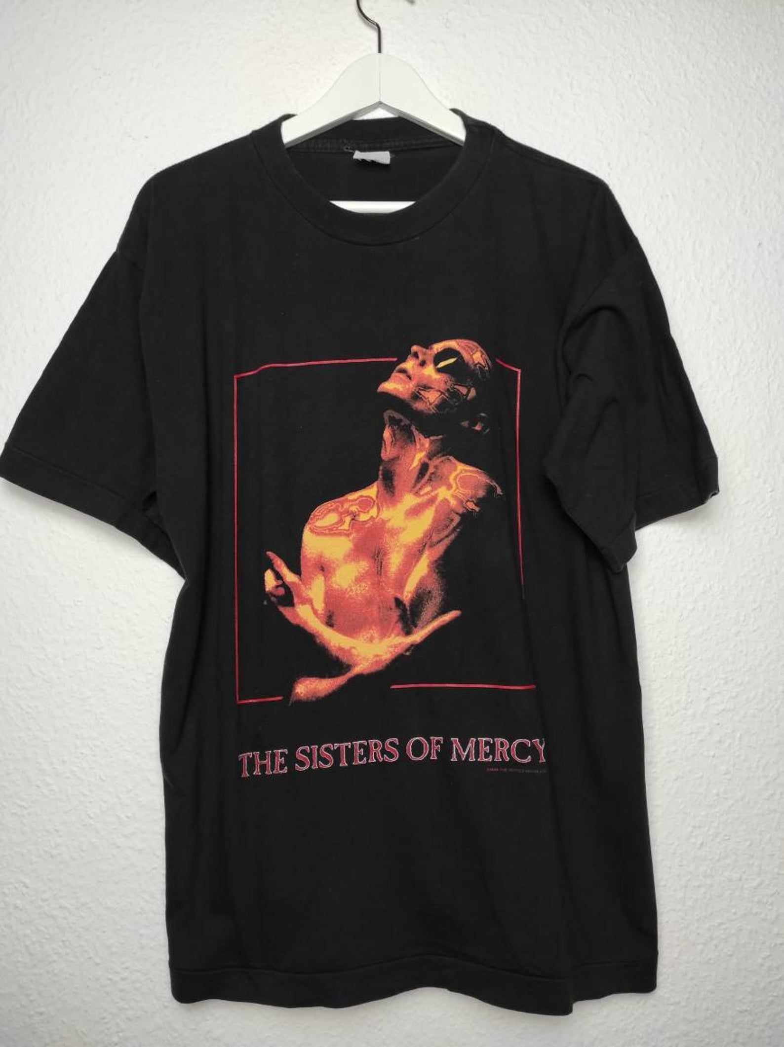 Vintage 1993 Sisters Of Mercy Band Tour Shirt Reptile House Overbombing Wave Goth Gothic Depeche Mode