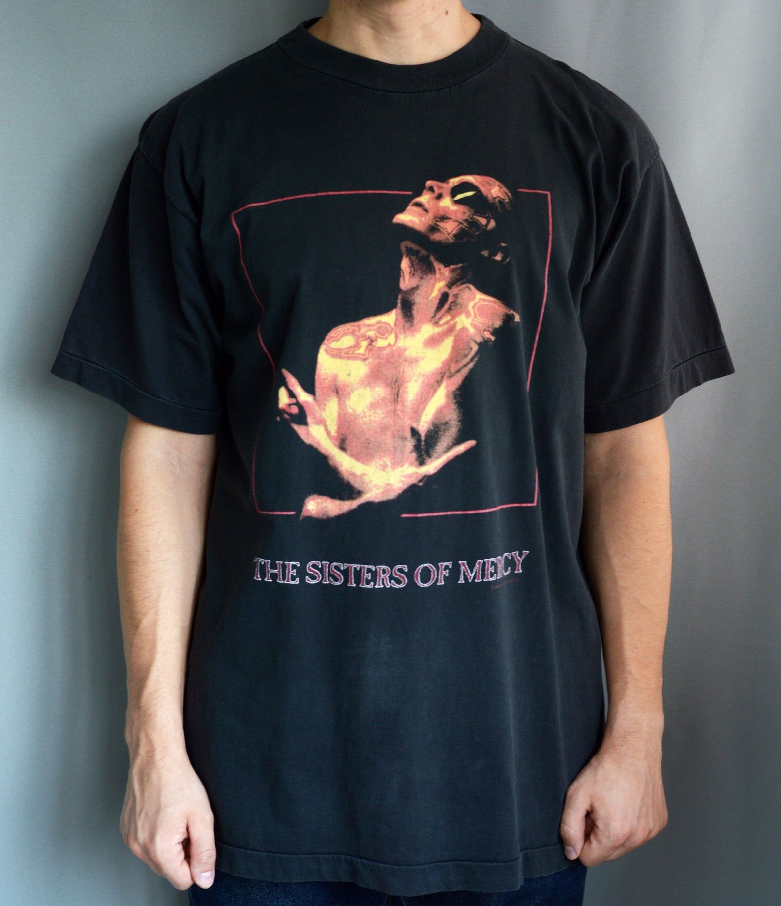 Vintage 1993 The Sisters Of Mercy Overbombing T Shirt Tee