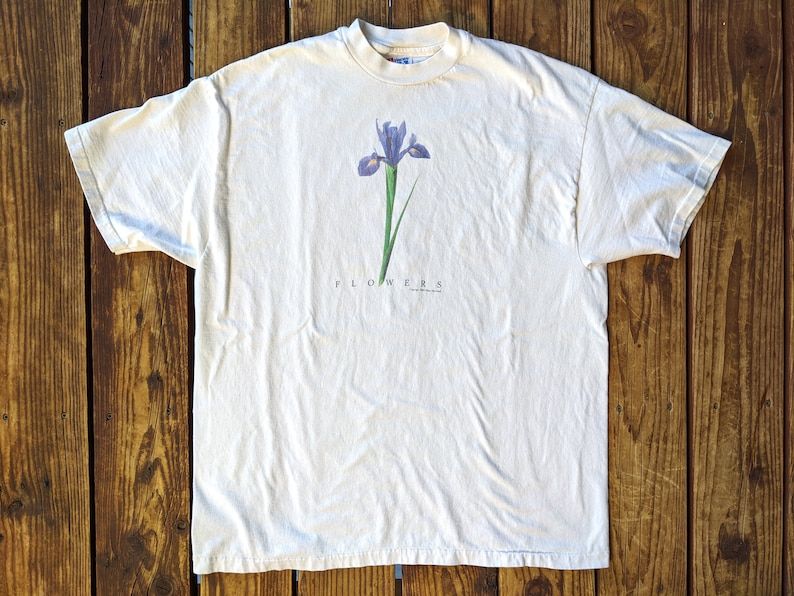 Vintage 1994 Flowers Single Stitch Tee