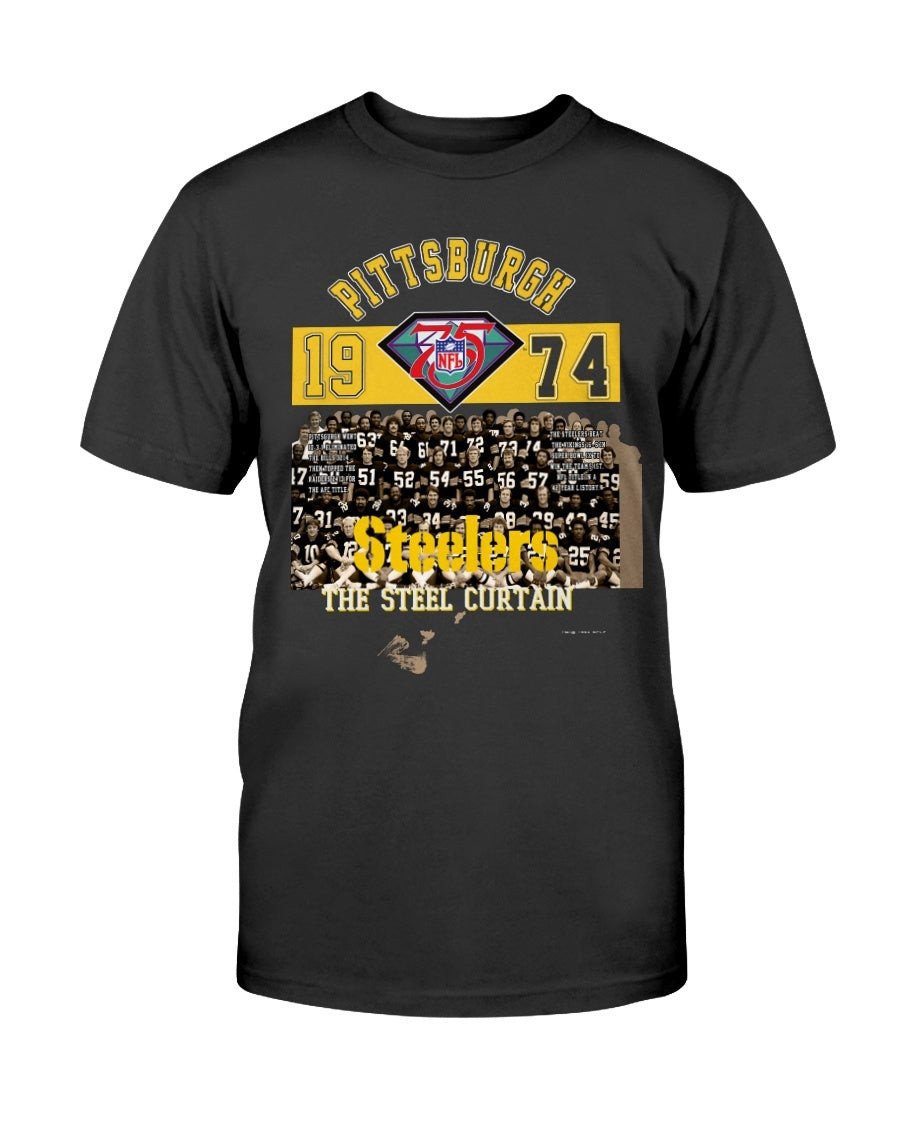 Vintage 1994 Pittsburgh Steelers The Steel Curtain T Shirt 211209