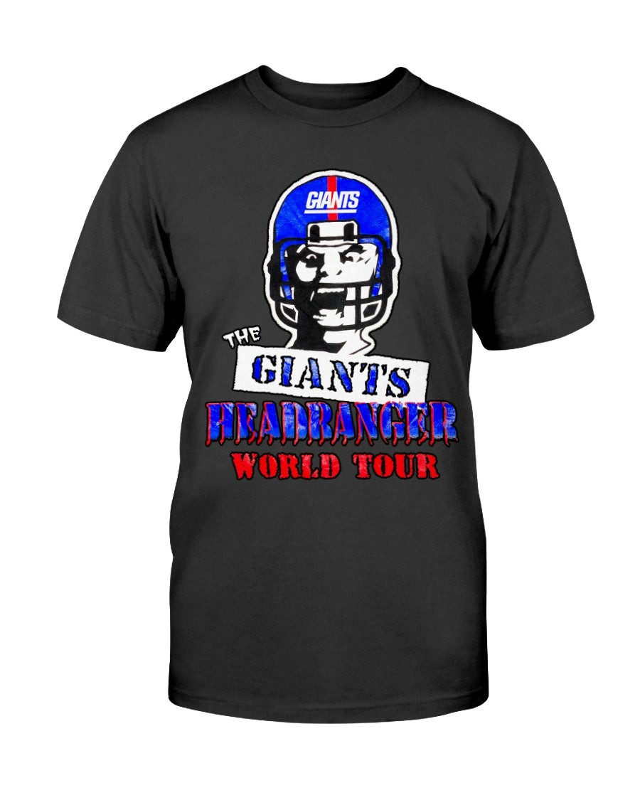 Vintage 1994 Single Stitch New York Giants Headbanger World Tour Graphic T Shirt 211026